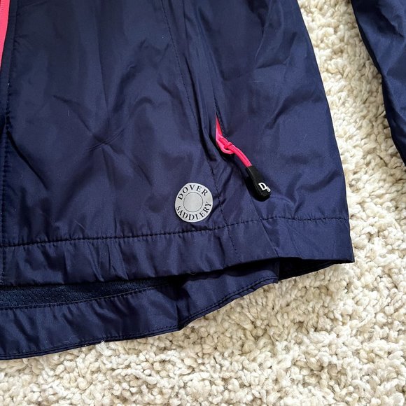 Dover Saddelry Women's Small Lightweight Navy Blue Windbreaker Jacket - Picture 4 of 9